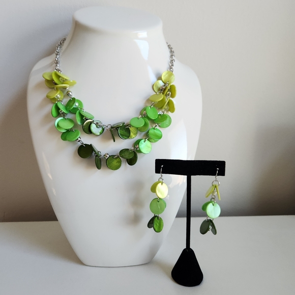 BOCAR NECKLACE AND EARRING SET - Picture 1 of 10